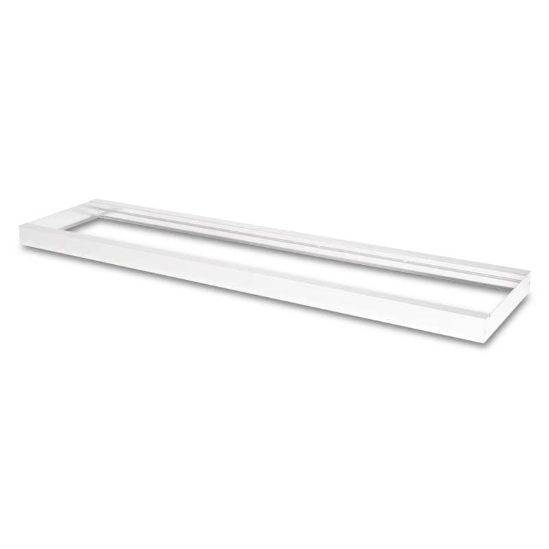 Marco aluminio color blanco, instalación en superficie panel 60x120