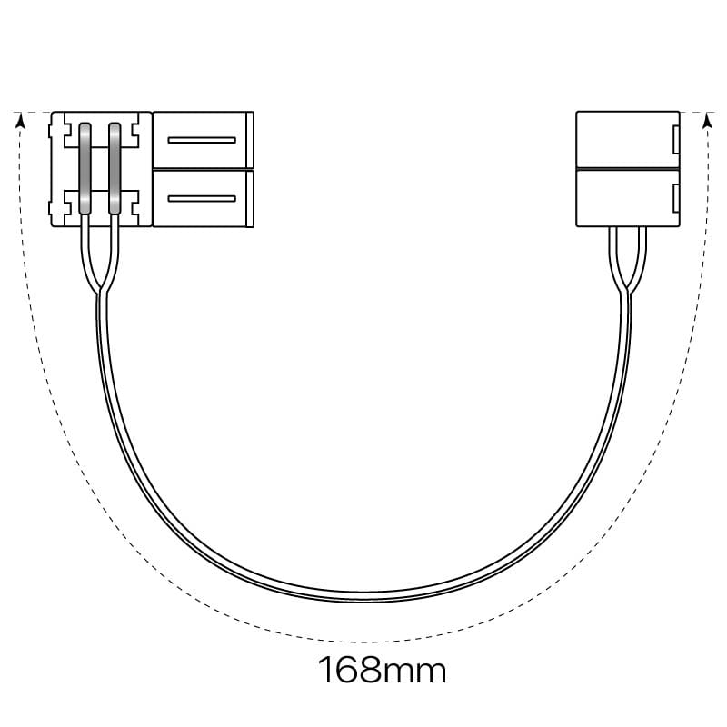 2 connecteurs à cables 2 broches 8mm